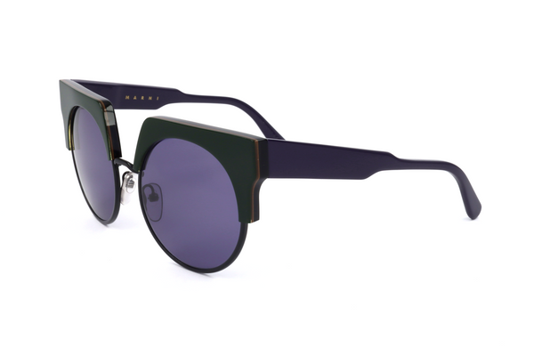 Preloved - Marni Womens 53mm Green Black Sunglasses Me602s-319-53 One Color