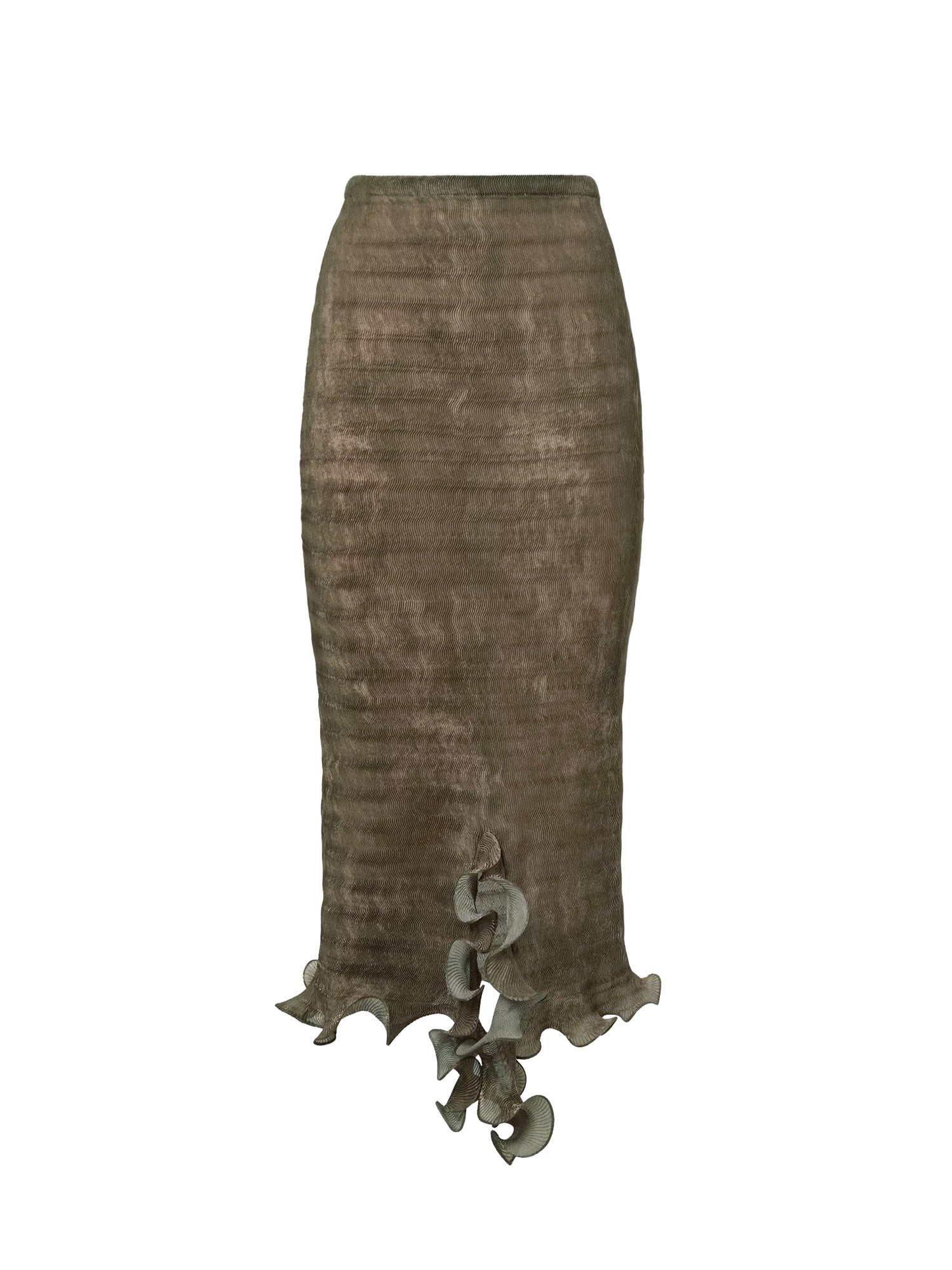 Fendi Skirts Green Poliestere