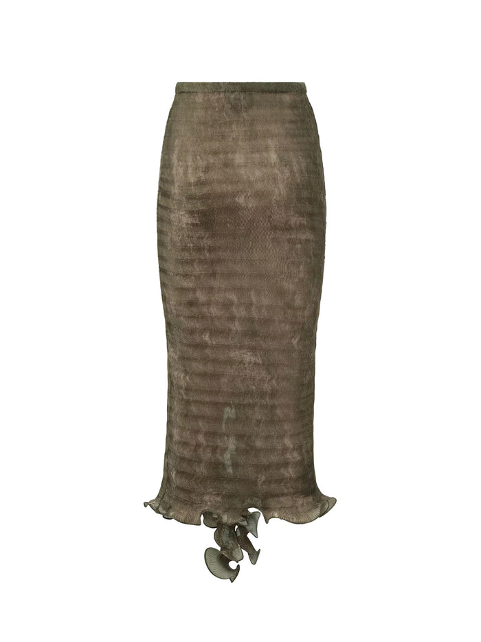 Fendi Skirts Green Poliestere