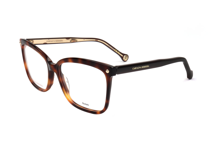 Preloved - Carolina Herrera Womens 56mm Havana Eyeglasses Ch0012-05l-56 One Color