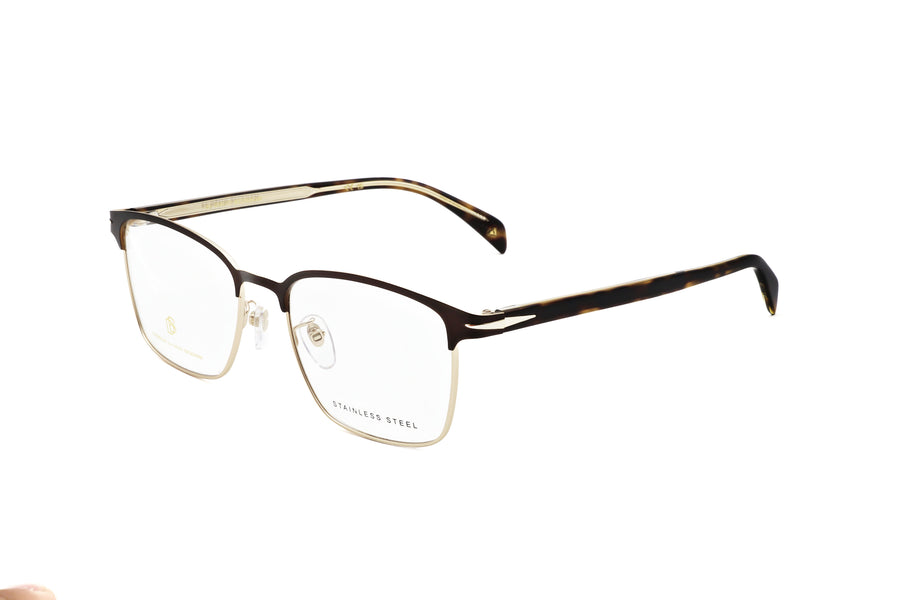 Preloved - David Beckham Mens 55mm Matte Brown Gold Eyeglasses Db1059-F-Ufm-55 One Color