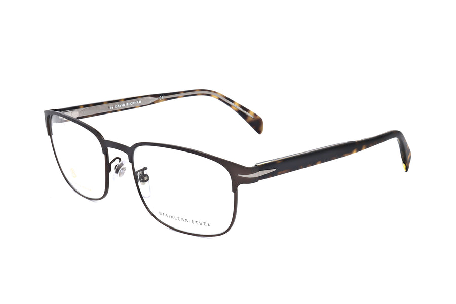 Preloved - David Beckham Mens 56mm Matte Brown Ruthenium Eyeglasses Db1066-05n-56 One Color