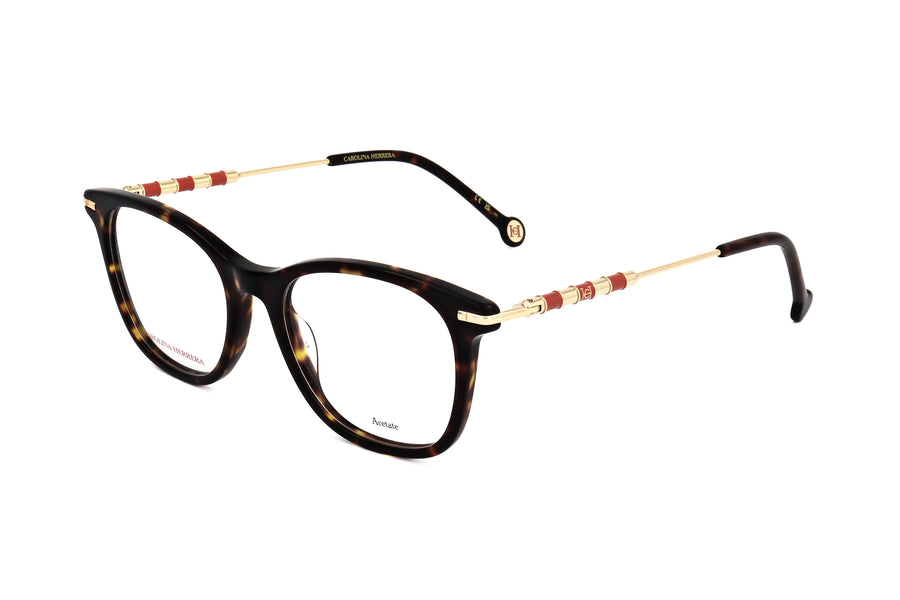 Preloved - Carolina Herrera Womens 50 Mm Havana Eyeglasses Her0103-05l-50 One Color