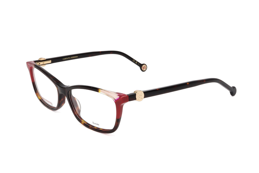 Preloved - Carolina Herrera Womens 54mm Havana Red Eyeglasses Her0114-O63-54 One Color