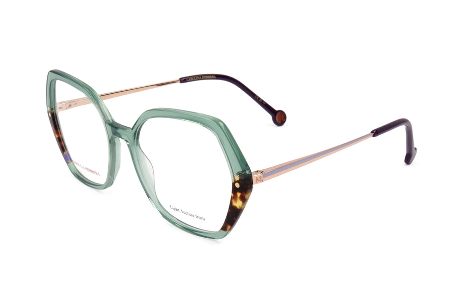Preloved - Carolina Herrera Womens 53mm Green Havana Eyeglasses Her0205-Xgw-53 One Color