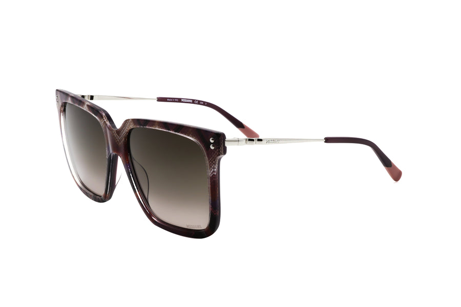Preloved - Missoni Womens 57mm Pattern Pink Violet Sunglasses Mis0107-S-S68-57 One Color
