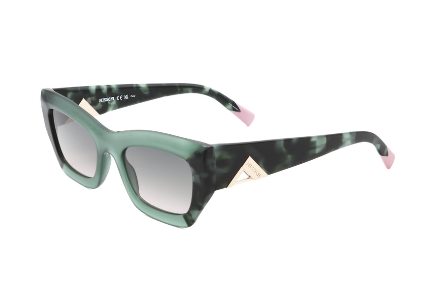 Preloved - Missoni Womens 53mm Green Pink Havana Sunglasses Mis0151-S-Mya-53 One Color