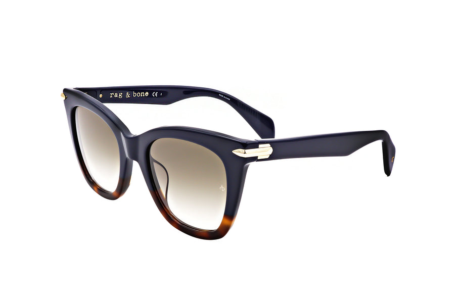 Preloved - Rag & Bone Womens 52mm Blue Havana Sunglasses Rnb1029-G-S-Jbw-52 One Color