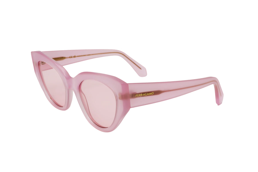 Preloved - Ferragamo Womens 55 Mm Opaline Pink Eyeglasses Sf1107s-663-55 One Color