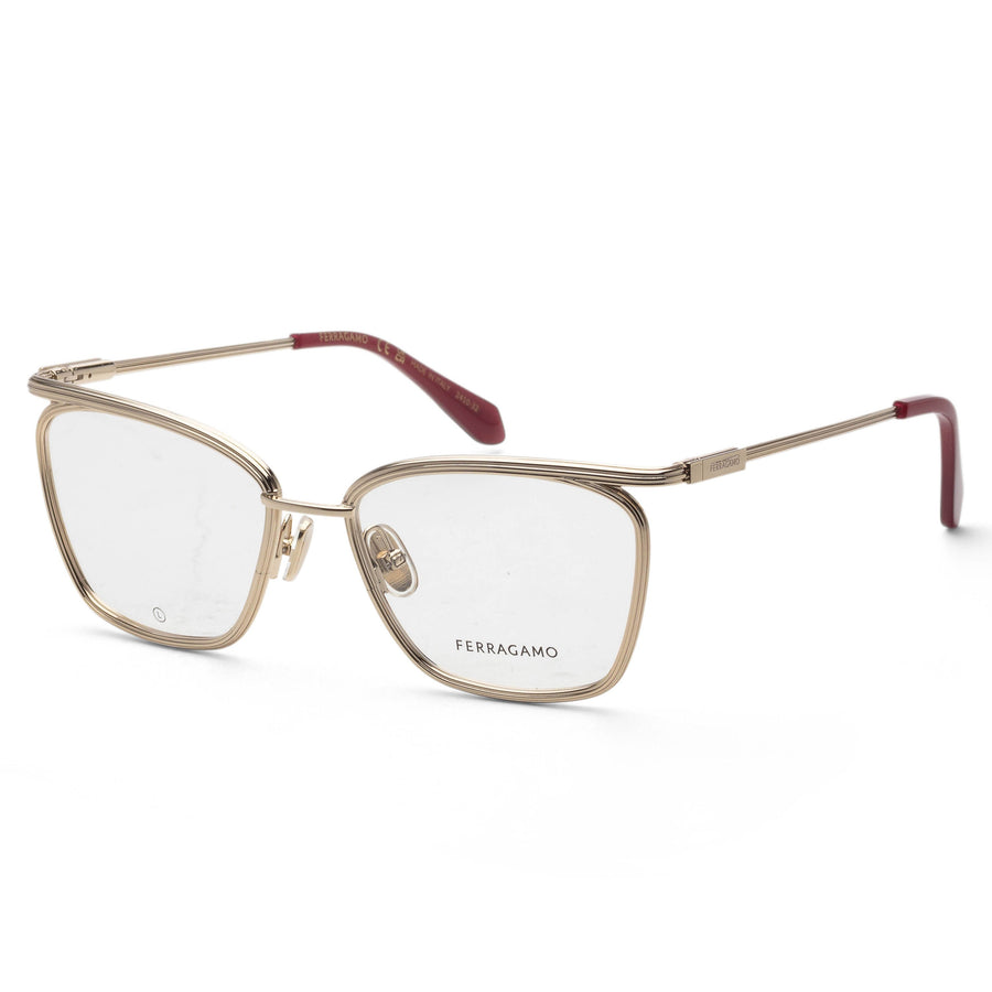 Preloved - Ferragamo Womens 55mm Gold Eyeglasses Sf2235-710-55 One Color