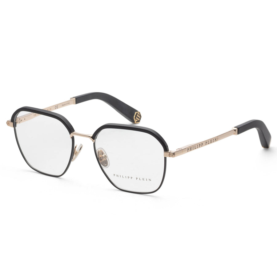 Preloved - Philipp Plein Mens 52mm Black Gold Eyeglasses Vpp017m520302 One Color