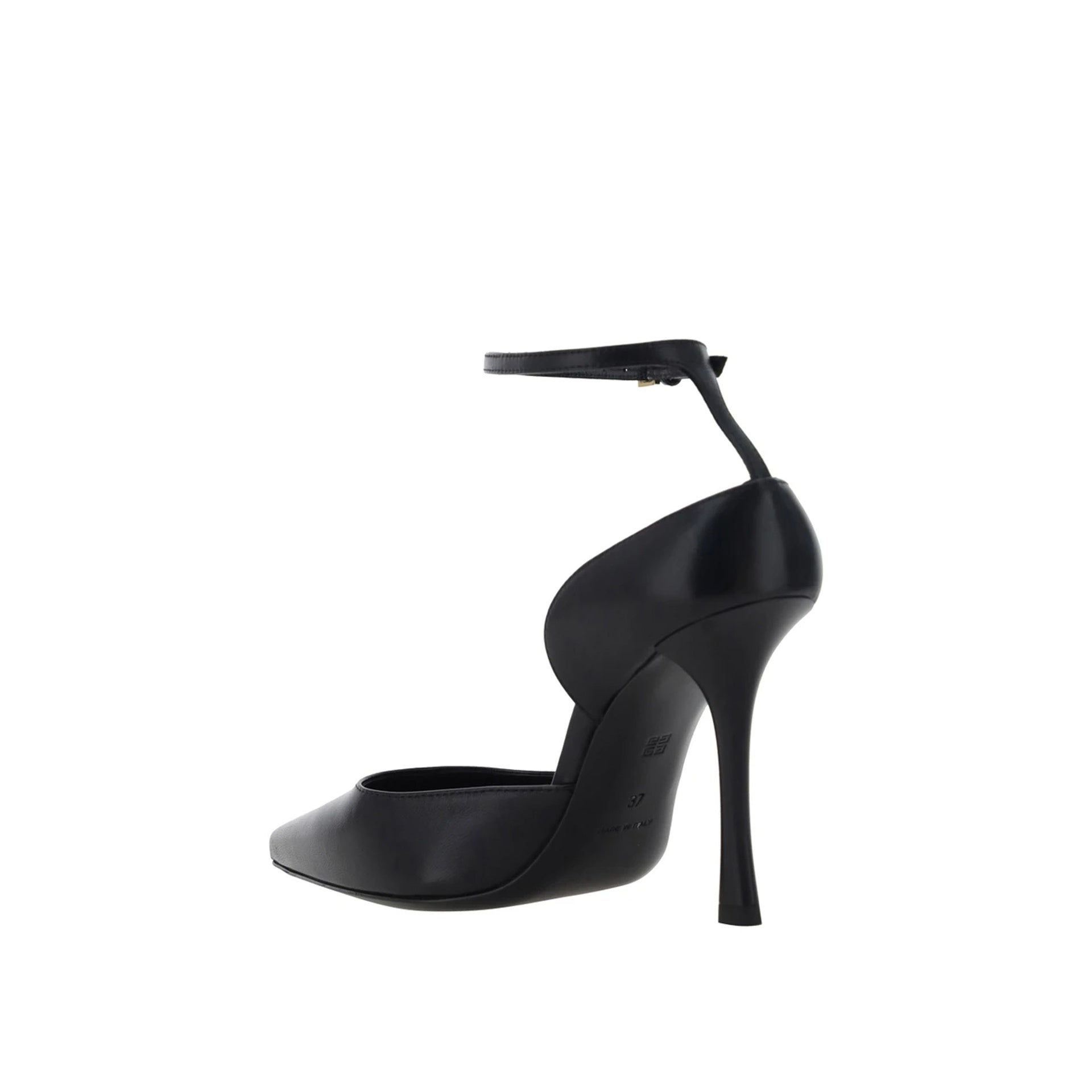 Show 95 Stocking Pumps Black Lamb Leather