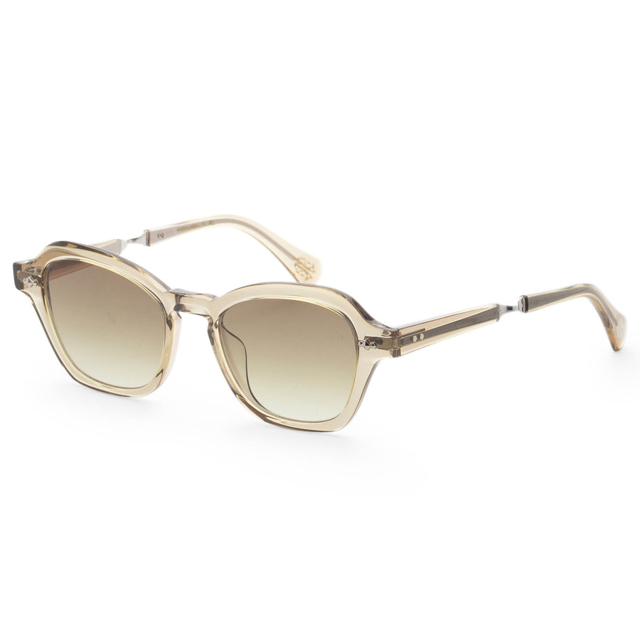 Preloved - Garrett Leight Womens Rell 50mm Olivine Platinum Sunglasses Ml2055 One Color