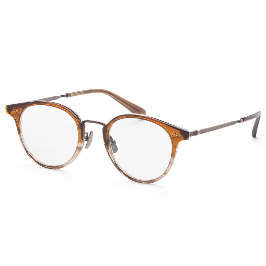 Preloved - Garrett Leight Unisex Marmont 46mm Mahogany Fade Eyeglasses Ml3038-46-Maf-Atg One Color