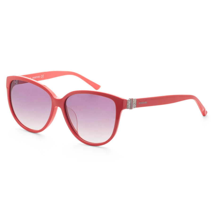 Preloved - Swarovski Womens 58 Mm Red Sunglasses Sk0120f-5866b One Color