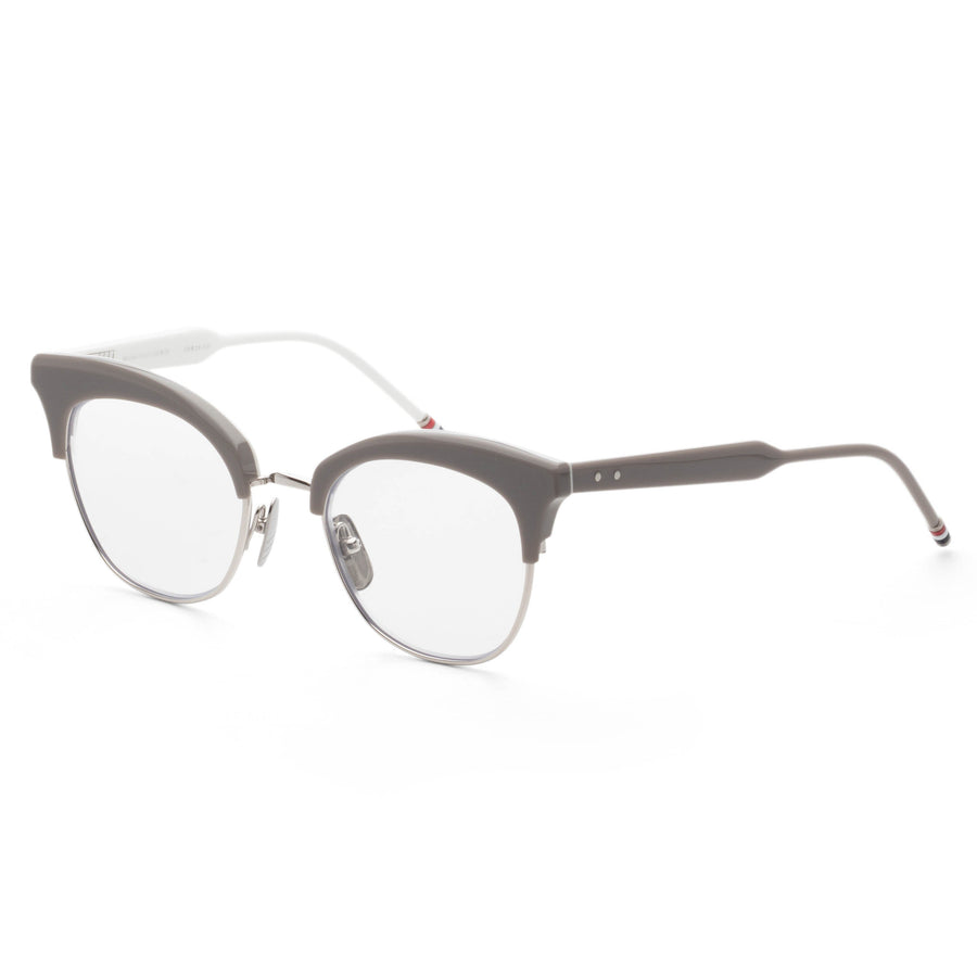 Preloved - Thom Browne Womens Novelty 51mm Grey White Back Silver Eyeglasses Tb507-Bgryslv51 One Color