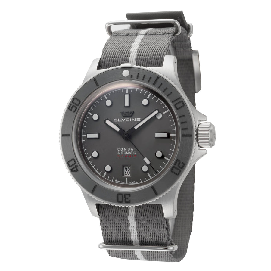 Preloved - Glycine Mens Combat Sub Box Ceramic 41mm Automatic Watch Gl0526 One Color Watches