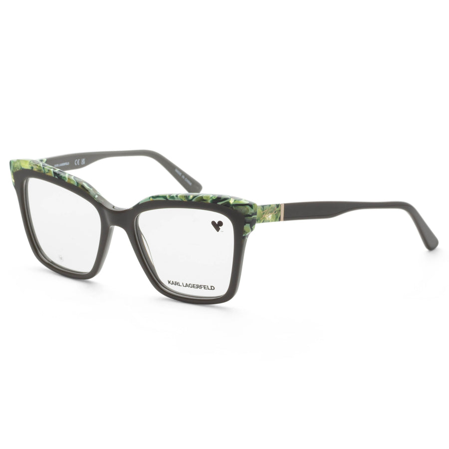 Preloved - Karl Lagerfeld Womens 52mm Olive Green Marble Eyeglasses Kl6130-309-52 One Color
