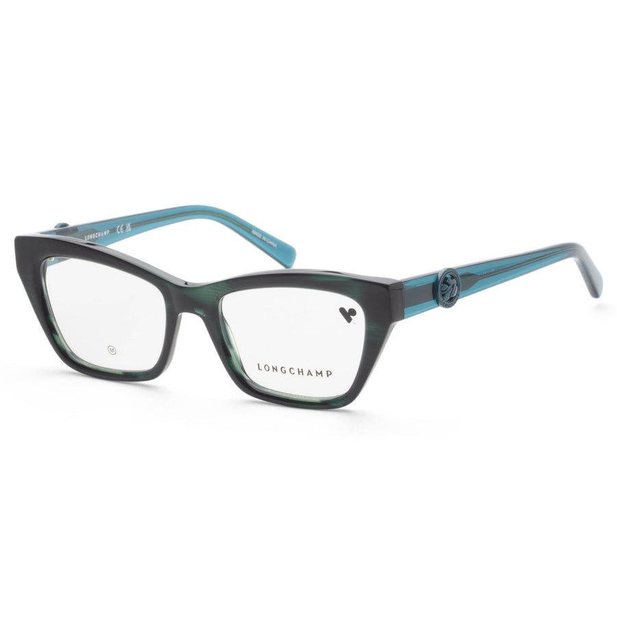 Preloved - Longchamp Womens 51mm Green Horn Eyeglasses Lo2762-304 One Color
