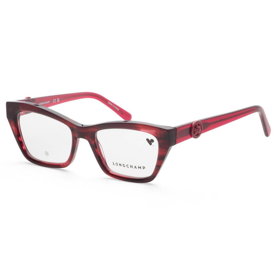Preloved - Longchamp Womens 51mm Red Horn Eyeglasses Lo2762-602 One Color