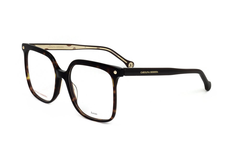 Preloved - Carolina Herrera Womens 54mm Havana Eyeglasses Ch0011-086-54 One Color