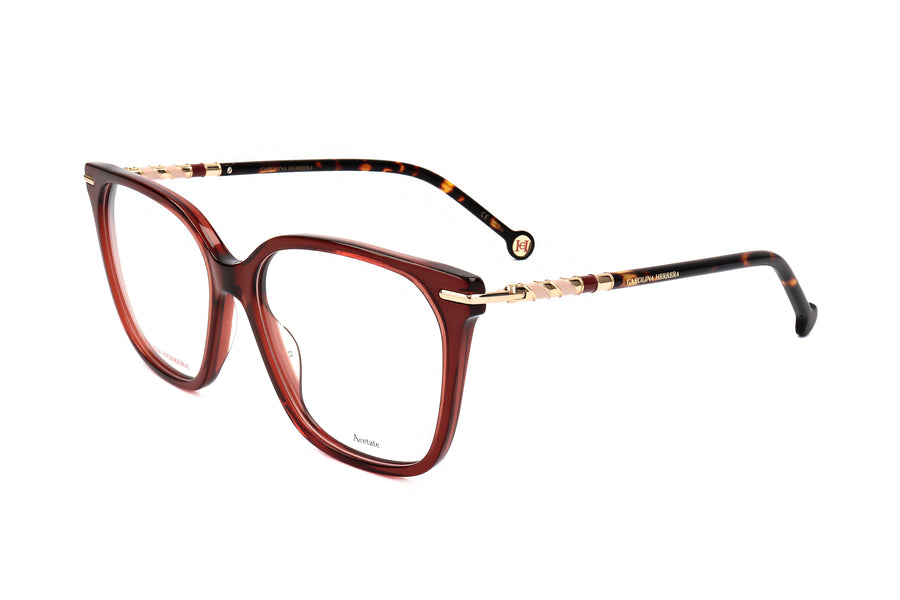 Preloved - Carolina Herrera Womens 54mm Burgundy Havana Eyeglasses Her0094-Ydc-54 One Color