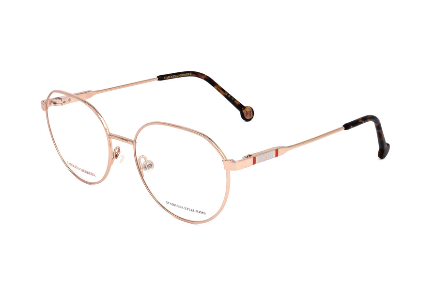 Preloved - Carolina Herrera Womens 54mm Gold Copper Eyeglasses Her0121-Ddb-54 One Color