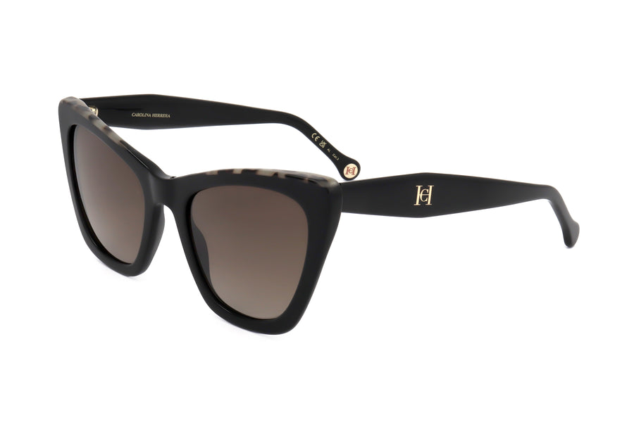 Preloved - Carolina Herrera Womens 55 Mm Black Havana Sunglasses Her0129s-0wr7-Ha One Color