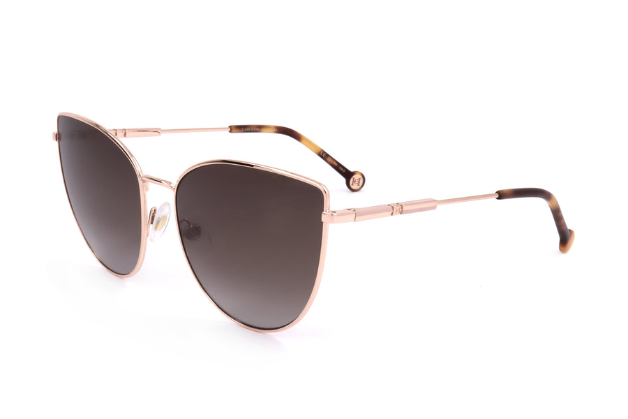 Preloved - Carolina Herrera Womens 59mm Gold Copper Sunglasses Her0138-S-Ddb-59 One Color