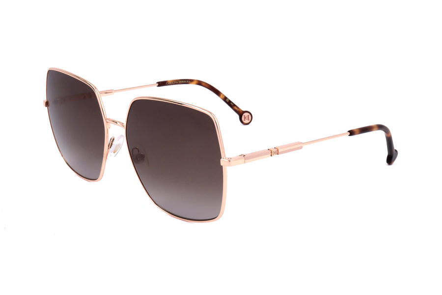 Preloved - Carolina Herrera Womens 60mm Gold Copper Sunglasses Her0139-S-Ddb-60 One Color