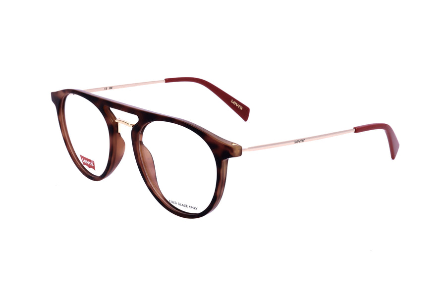 Preloved - Levis Unisex 51 Mm Havana Red Eyeglasses Lv1001-O63-51 One Color