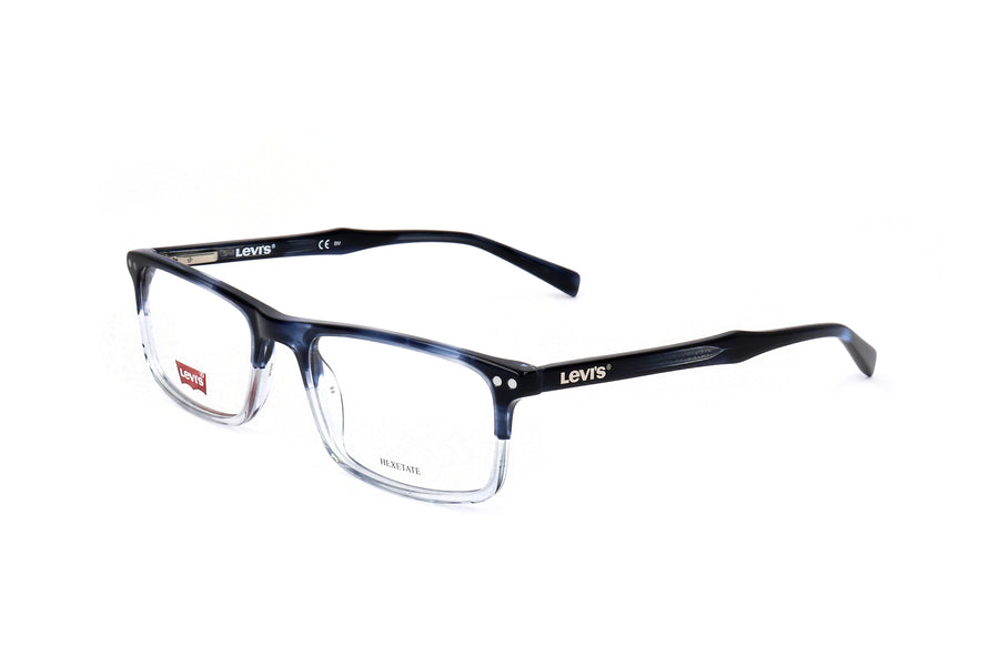 Preloved - Levis Mens 55 Mm Blue Horn Eyeglasses Lv5020-038i-19 One Color
