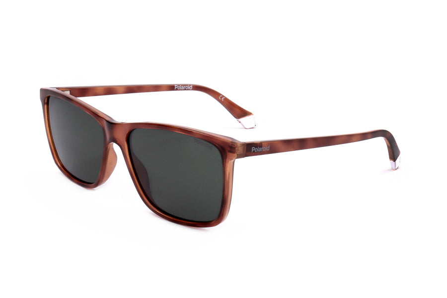 Preloved - Polaroid Mens 58 Mm Light Tortoise Sunglasses Polarized Pld4137-S-0uc-58 One Color