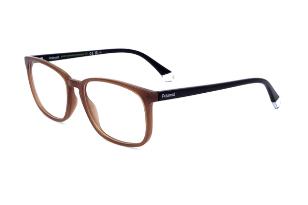 Preloved - Polaroid Mens 56 Mm Brown Black Eyeglasses Pldd488-Ewd-56 One Color