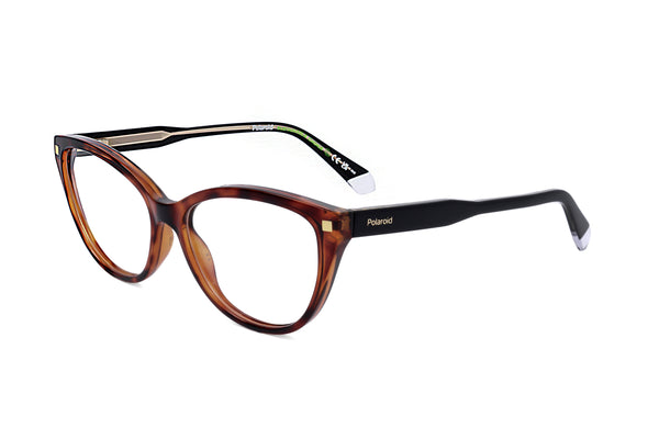 Preloved - Polaroid Womens 55 Mm Havana Eyeglasses Pldd493-086-55 One Color