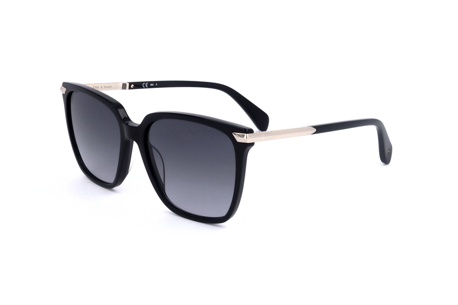 Preloved - Rag & Bone Womens 55mm Black Sunglasses Rnb1066-S-807-55 One Color