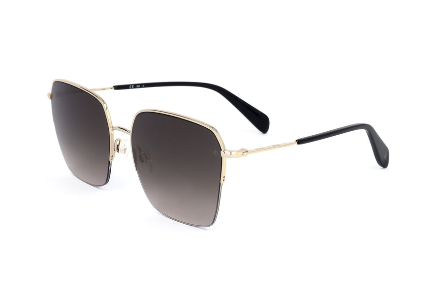 Preloved - Rag & Bone Womens 58mm Gold Sunglasses Rnb1069-G-S-J5g-58 One Color