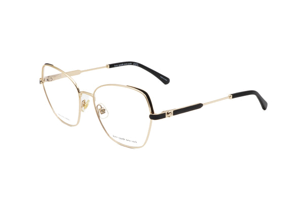 Preloved - Kate Spade Womens 54mm Gold Black Eyeglasses Zeena-G-Rhl-54 One Color