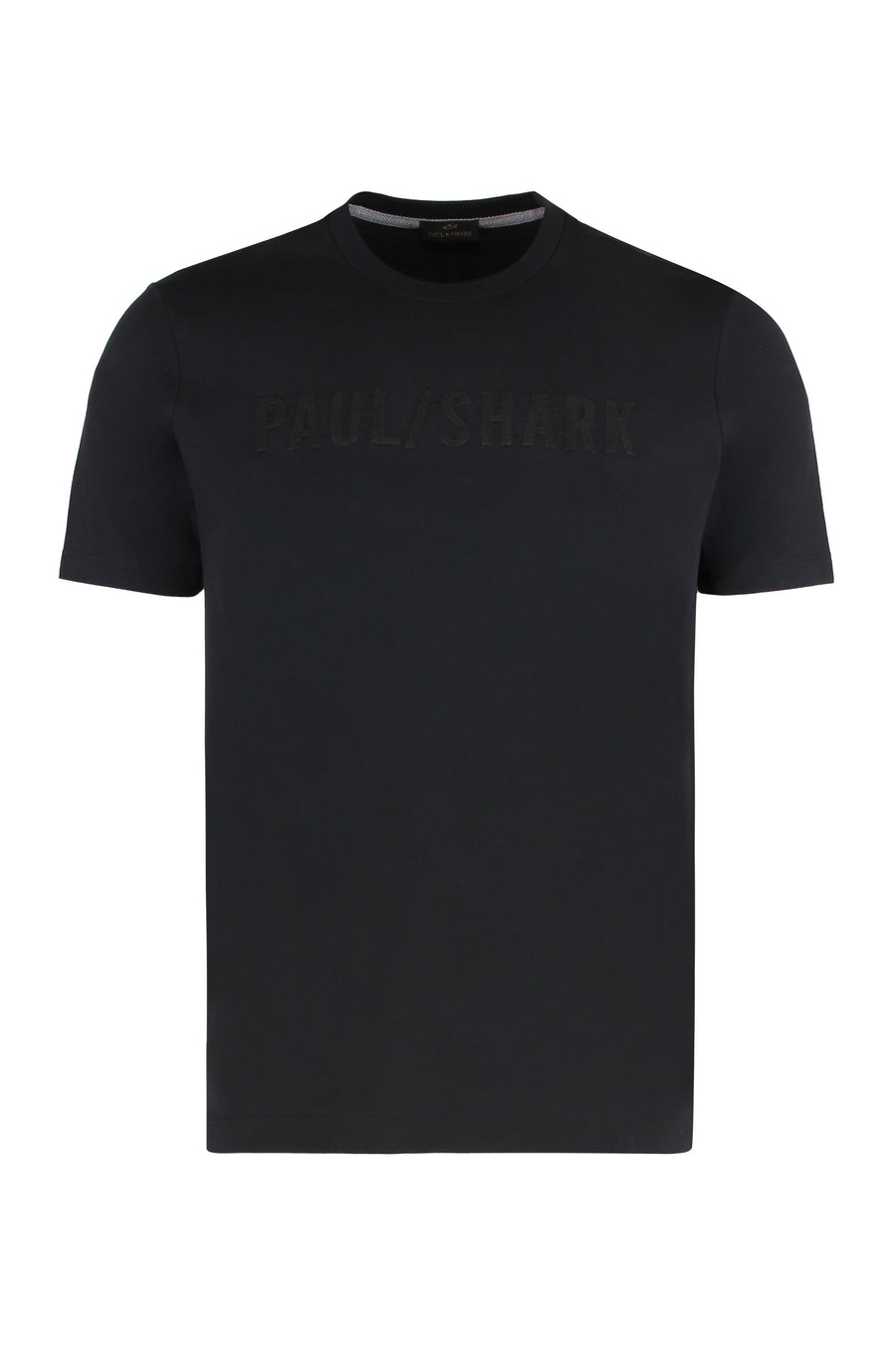 Cotton Jersey T-Shirt With Logo Black T-shirts