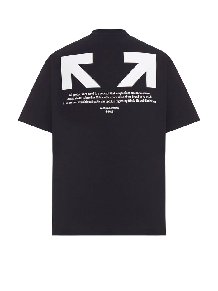 Off White T-Shirts And Polos Black Cotone