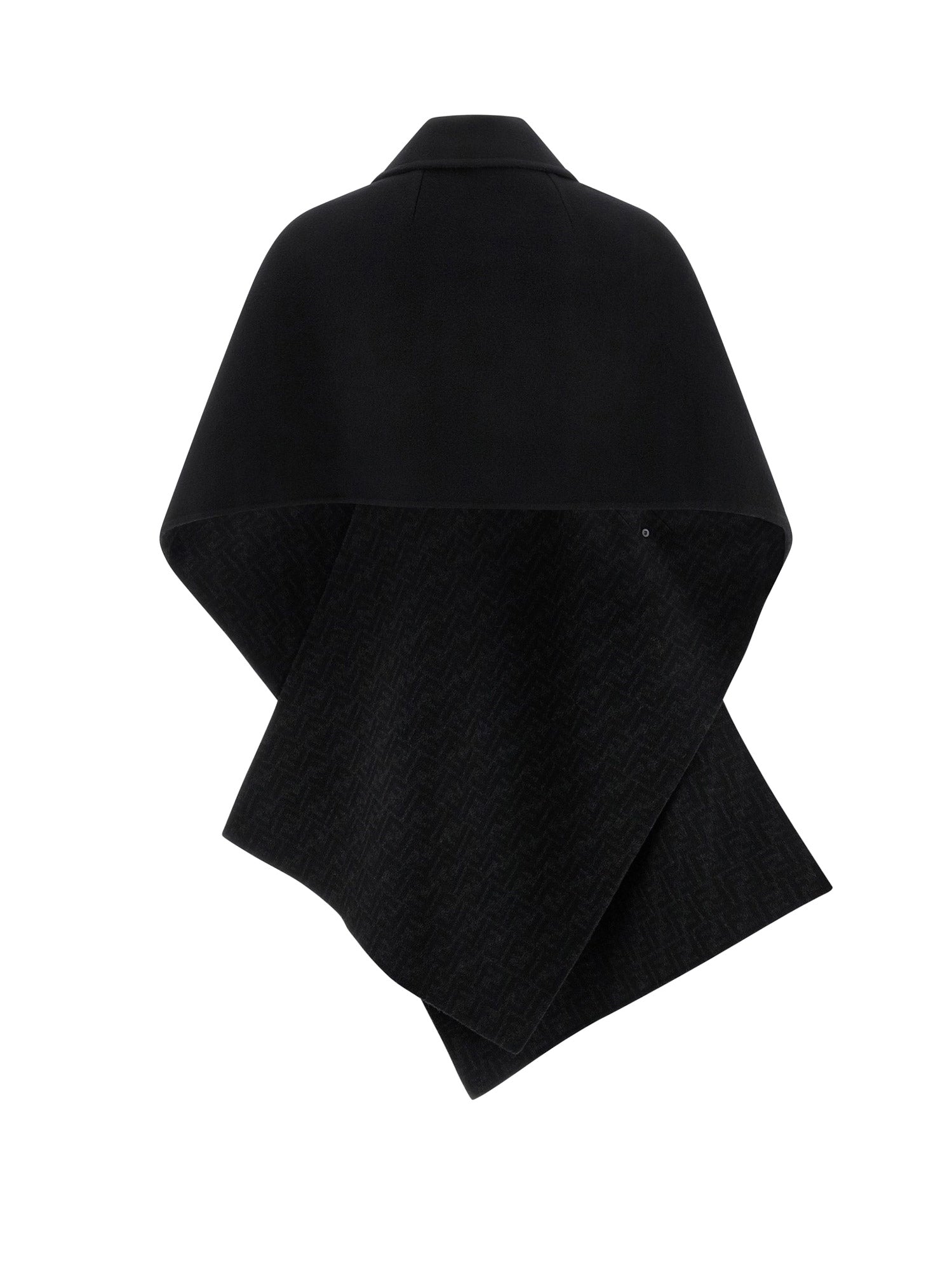 Fendi Jackets Black Grey Lana Vergine Seta