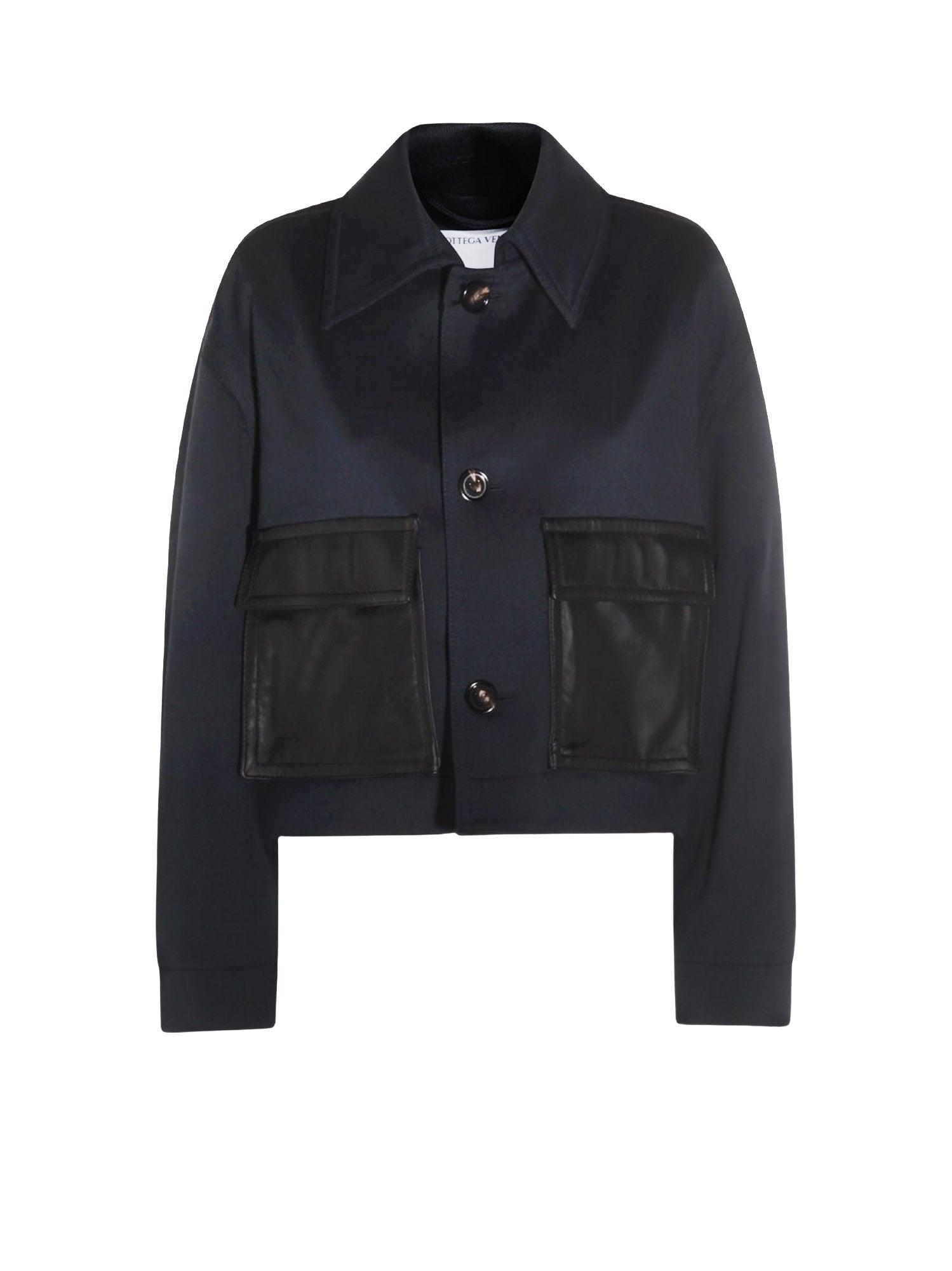 Bottega Veneta Jackets Blue Cotone Lana