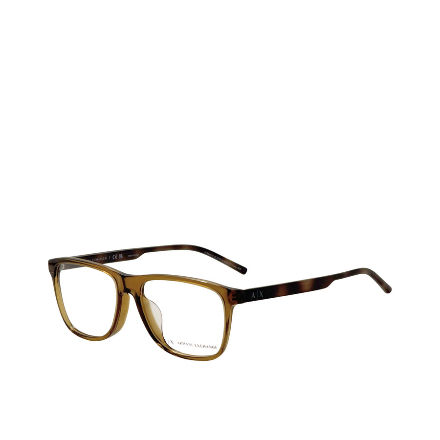 Preloved - Armani Exchange Mens 56mm Shiny Transparent Green Eyeglasses Ax3048f-8358-56 One Color