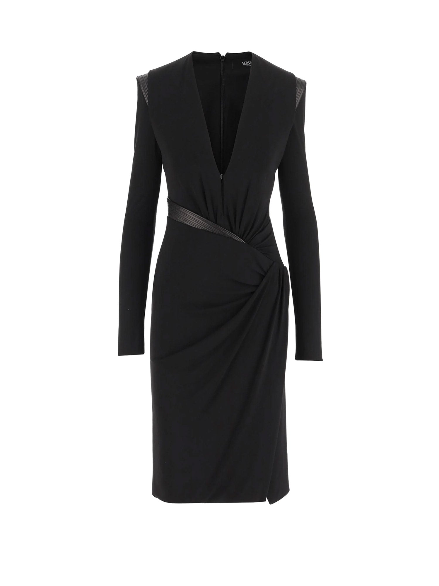 Versace Dresses Black Viscosa Elastan