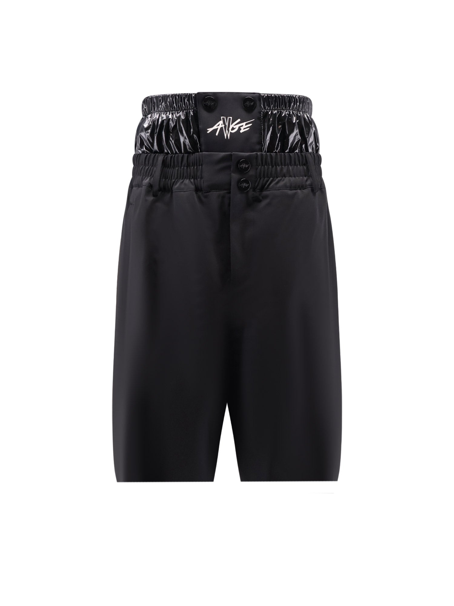 MONCLER GENIUS Shorts Black Poliammide Elastan