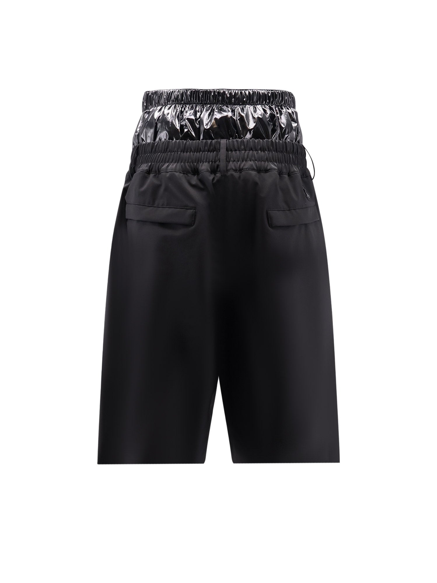MONCLER GENIUS Shorts Black Poliammide Elastan