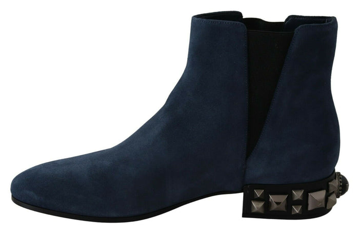 Dolce & Gabbana 100% Suede boot in navy — view 2