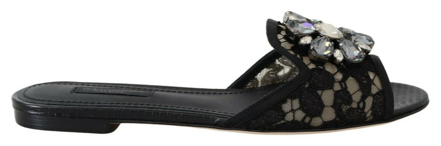 Dolce & Gabbana 59% Viscose slide in black