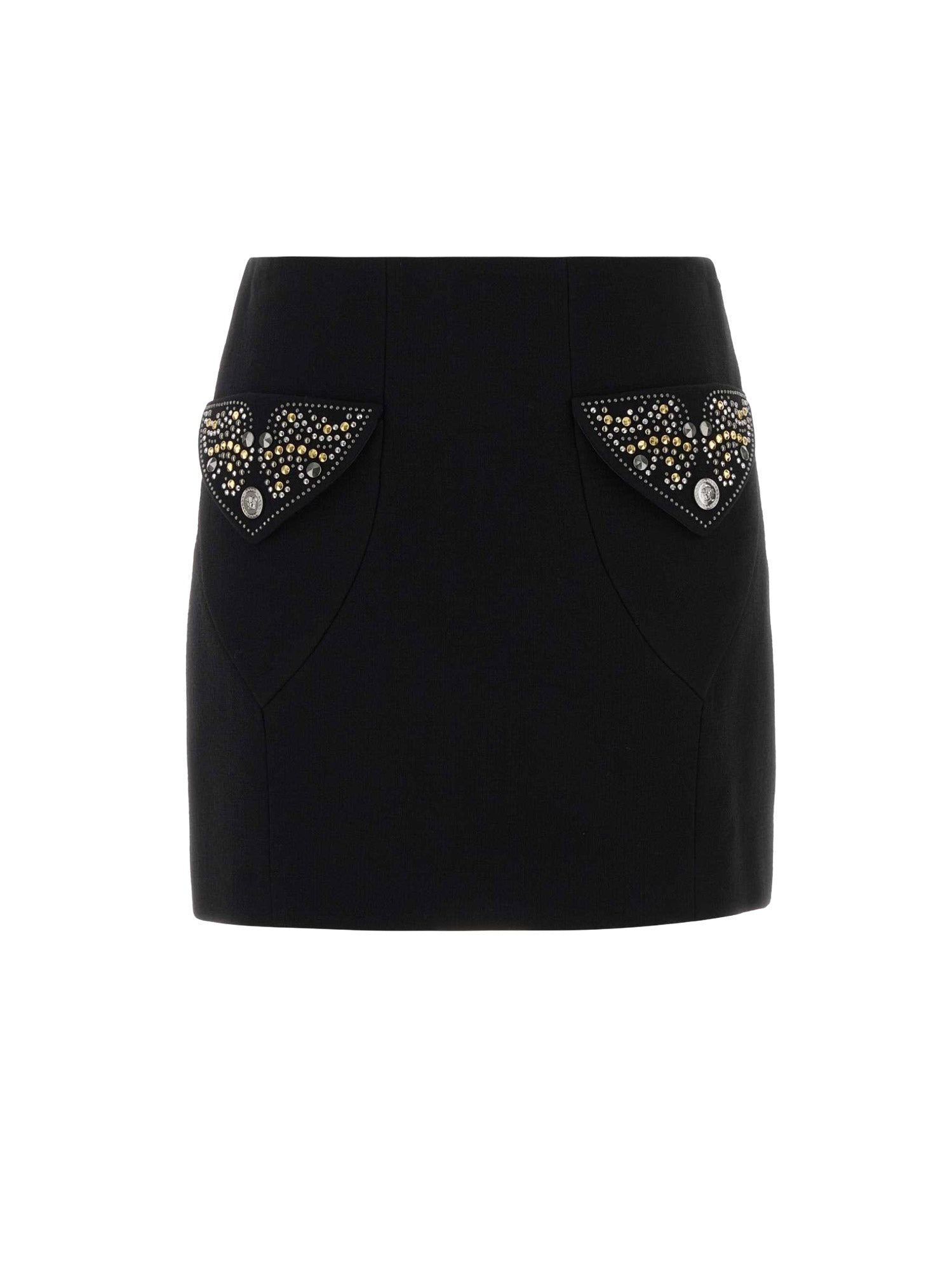 Versace Skirts Black Lana Vergine