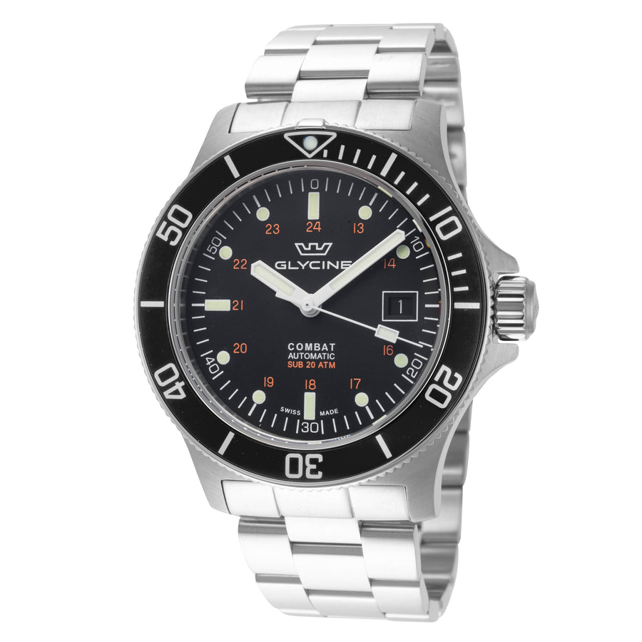 Preloved - Glycine Mens Combat Sub 42mm Automatic Watch Gl0185 One Color Watches